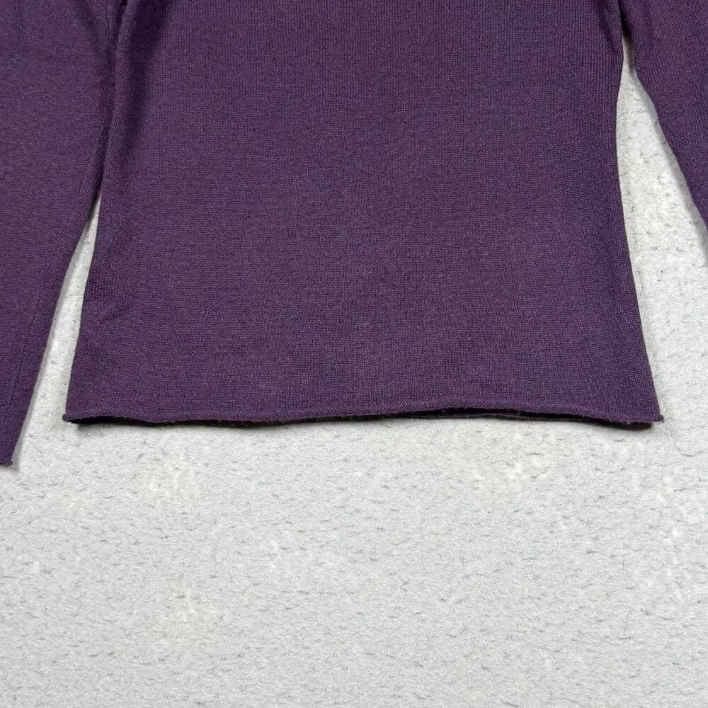 Cashmere Cache Women’s SZ S Purple 100% Cashmere Casual Soft Knit Pull Over